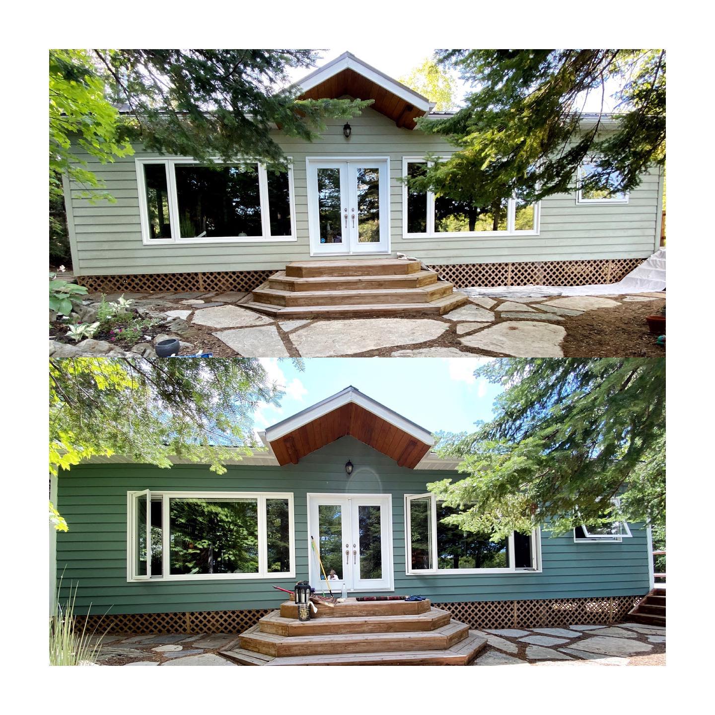 before & after exterior
